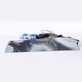 Grey Gold Liquid Marble Print Sports Towel