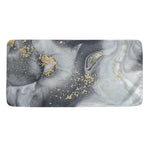 Grey Gold Liquid Marble Print Towel