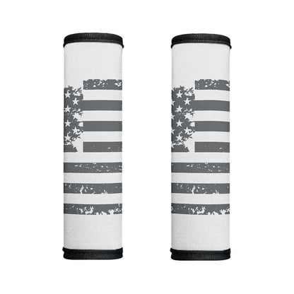 Grey Grunge American Flag Print Handle Covers