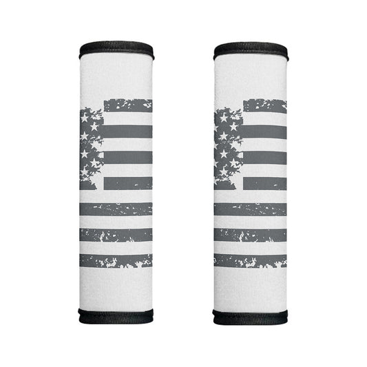 Grey Grunge American Flag Print Handle Covers