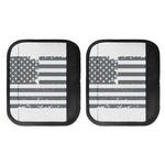 Grey Grunge American Flag Print Handle Covers