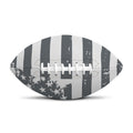 Grey Grunge American Flag Print Rugby Ball