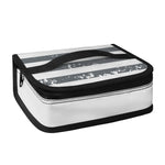 Grey Grunge American Flag Print Small Lunch Bag