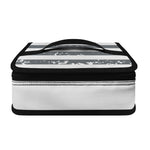 Grey Grunge American Flag Print Small Lunch Bag