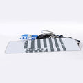 Grey Grunge American Flag Print Sports Towel