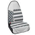 Grey Grunge American Flag Print Waterproof Car Seat Cover