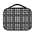Grey Houndstooth Pattern Print Classic Bible Case