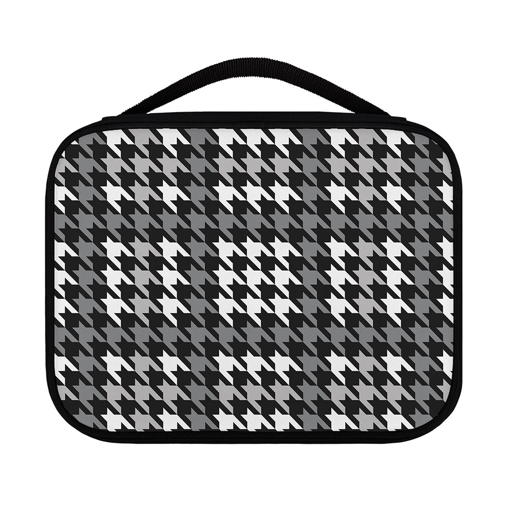 Grey Houndstooth Pattern Print Classic Bible Case