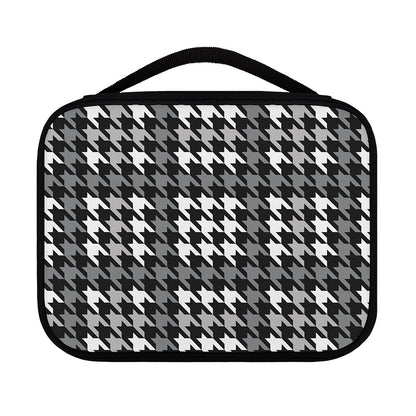 Grey Houndstooth Pattern Print Classic Bible Case