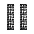 Grey Houndstooth Pattern Print Handle Covers