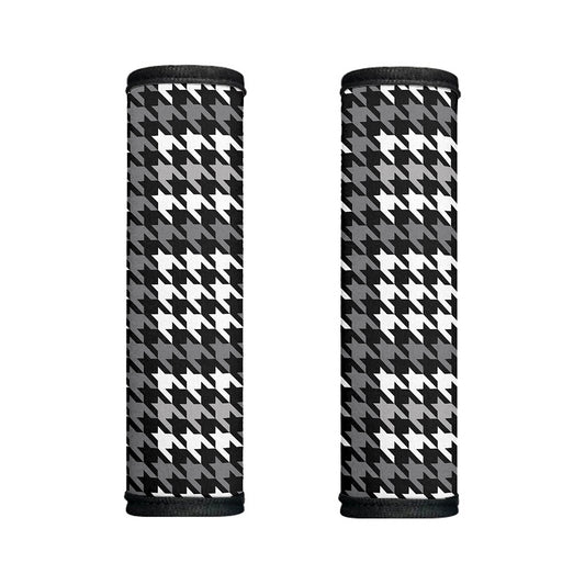Grey Houndstooth Pattern Print Handle Covers