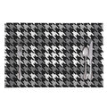 Grey Houndstooth Pattern Print Placemat