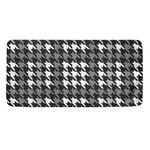 Grey Houndstooth Pattern Print Towel