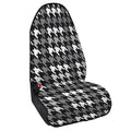 Grey Houndstooth Pattern Print Waterproof Car Seat Cover