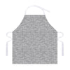 Grey Knitted Pattern Print Adjustable Apron