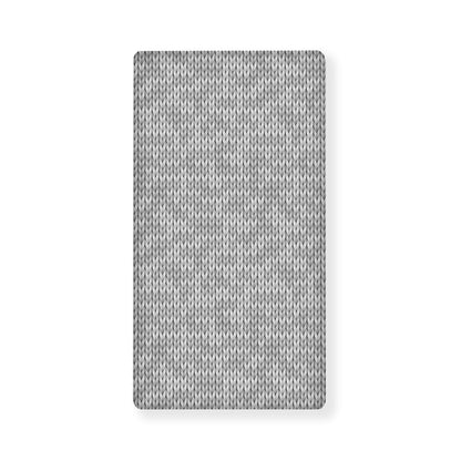 Grey Knitted Pattern Print Baby Crib Sheet