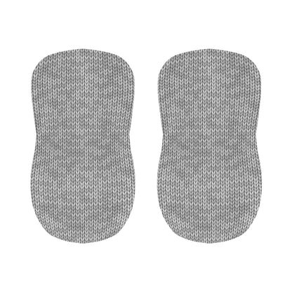 Grey Knitted Pattern Print Bar Stool Covers