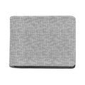 Grey Knitted Pattern Print Bifold Wallet