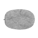 Grey Knitted Pattern Print Car Side Mirror Covers