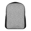 Grey Knitted Pattern Print Casual Backpack