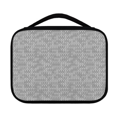 Grey Knitted Pattern Print Classic Bible Case