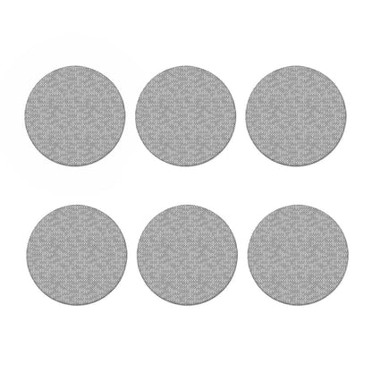 Grey Knitted Pattern Print Coaster Set
