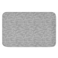 Grey Knitted Pattern Print Indoor Door Mat