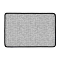 Grey Knitted Pattern Print Kitchen Mat