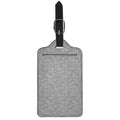 Grey Knitted Pattern Print Luggage Tag