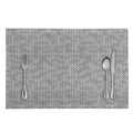 Grey Knitted Pattern Print Placemat