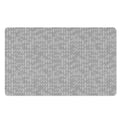 Grey Knitted Pattern Print Polyester Doormat