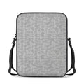 Grey Knitted Pattern Print Rectangular Crossbody Bag