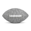 Grey Knitted Pattern Print Rugby Ball