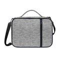 Grey Knitted Pattern Print Shoulder Strap Bible Bag