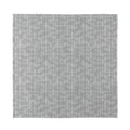 Grey Knitted Pattern Print Silk Bandana
