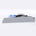 Grey Knitted Pattern Print Sports Towel