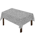 Grey Knitted Pattern Print Tablecloth