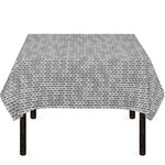 Grey Knitted Pattern Print Tablecloth