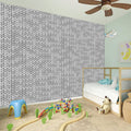 Grey Knitted Pattern Print Wall Sticker
