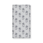 Grey Koala Pattern Print Baby Crib Sheet