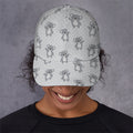Grey Koala Pattern Print Baseball Cap