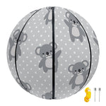 Grey Koala Pattern Print Basketball