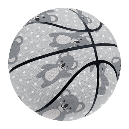 Grey Koala Pattern Print Basketball
