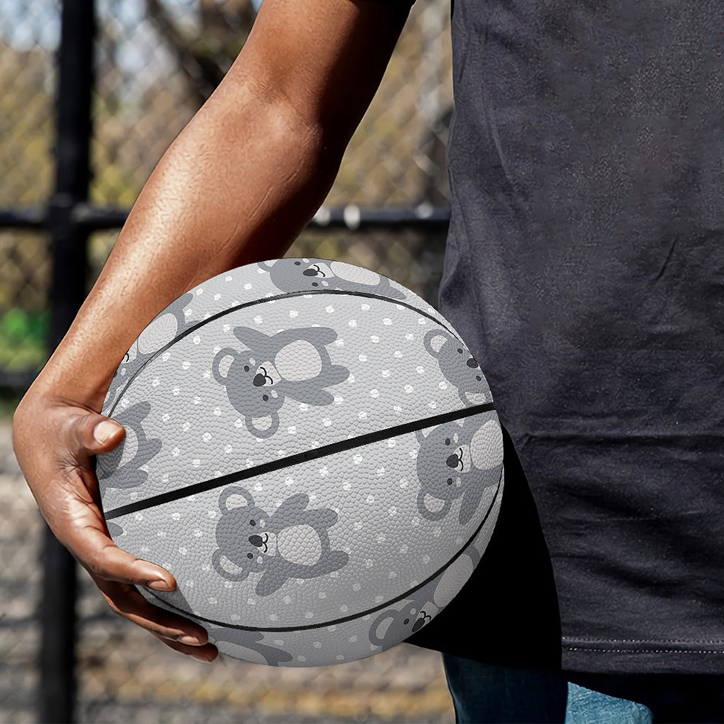Grey Koala Pattern Print Basketball