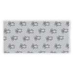 Grey Koala Pattern Print Beach Towel