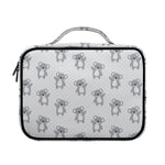 Grey Koala Pattern Print Briefcase Bible Bag