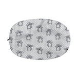 Grey Koala Pattern Print Car Side Mirror Covers