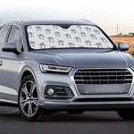 Grey Koala Pattern Print Car Windshield Sun Shade