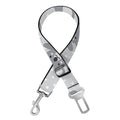 Grey Koala Pattern Print Dog Seat Belt