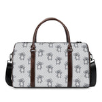 Grey Koala Pattern Print Duffle Bag